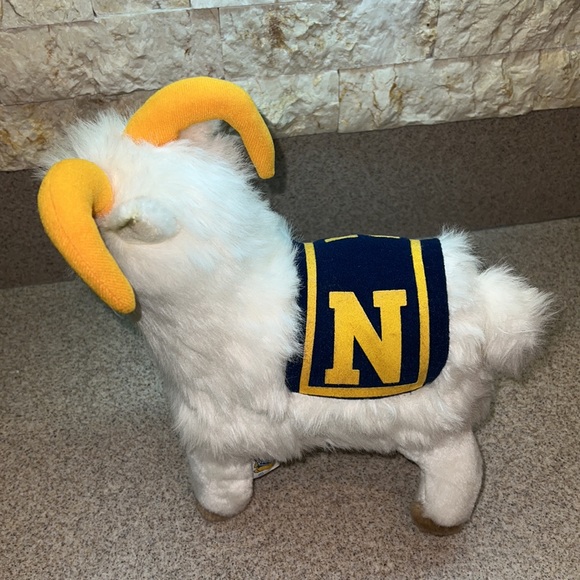 Vintage 1978 U.S. Navy Academy Mascot Billy the Goat Plush Stuffed Ram - Dakin - Picture 5 of 16